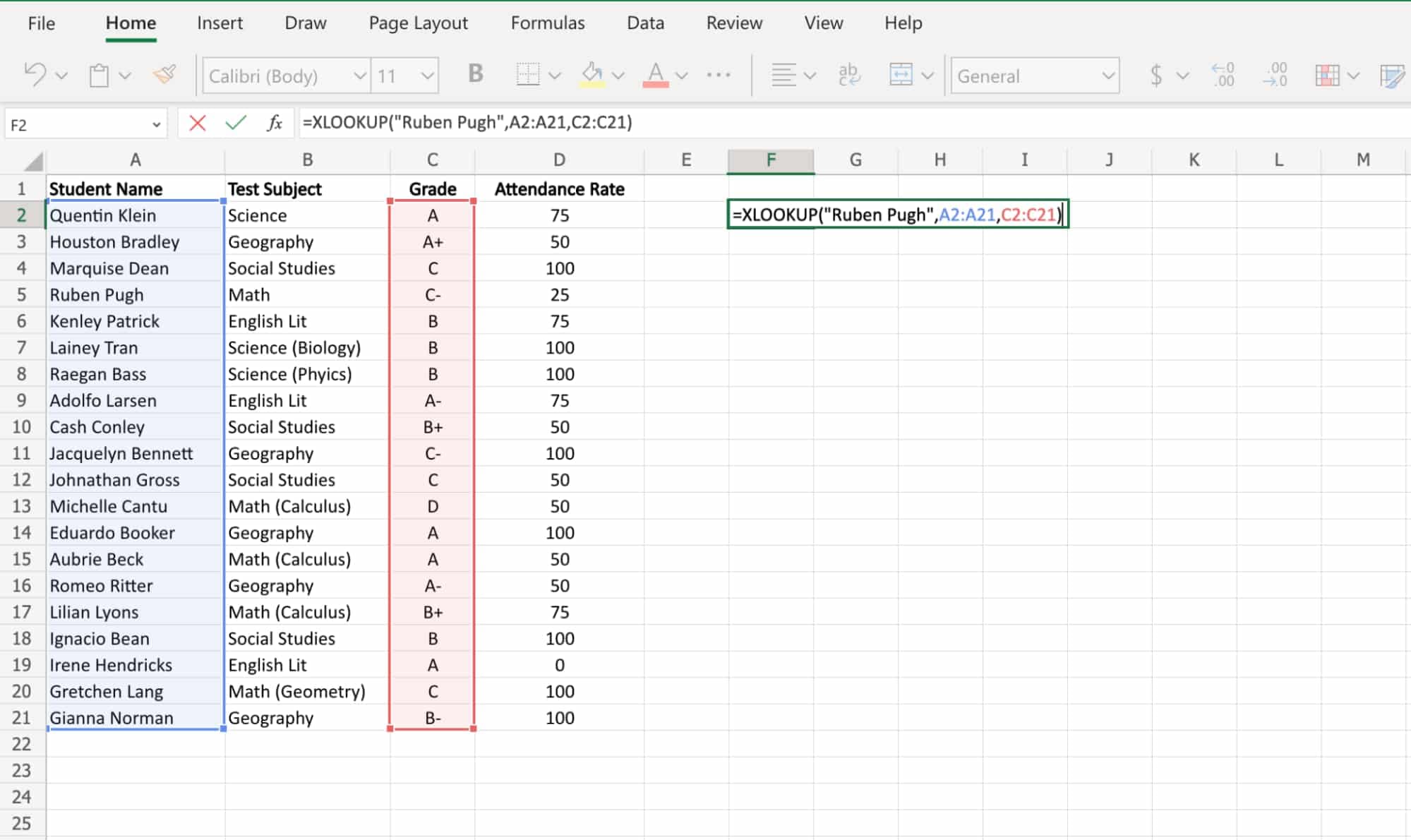How to Use XLookup in Excel